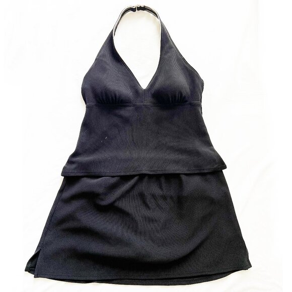 Land's End Tankini and Skirt - Dark Navy Blue - Picture 1 of 5